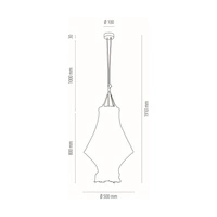 Reve Pendant Lamp 3xE27 Max.15W LED Oiled Oak/Cream Braided Cotton Cord/Natural Fabric Cable 18127374