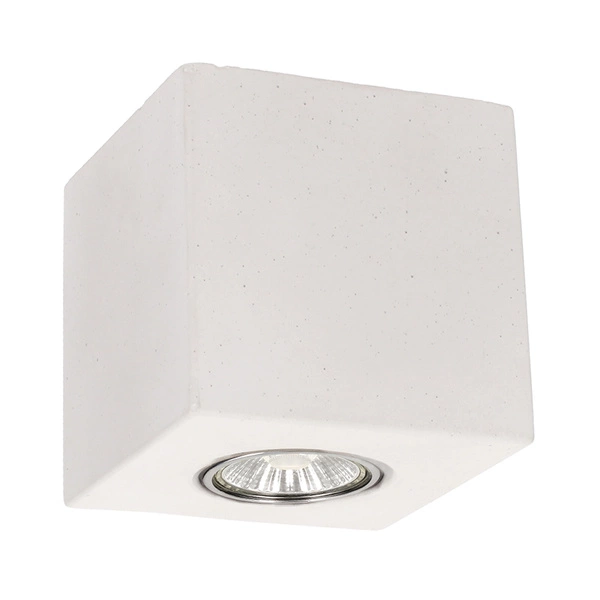 Concretedream Square Lampa Sufitowa 1xGU10 Max.6W Biały Beton 2076137