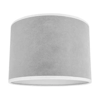 Lampshade Cylinder E27 H30 Gray Velvet A0427