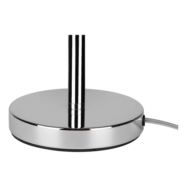 Dove Table Lamp 1xE27 Max.40W Chrome Metal/Transparent PVC Cable/Gray Fabric Shade 724390128