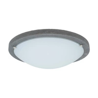 Rocky Ceiling Lamp 3xE27 Max.40W Gray Concrete/White Glass 4754236