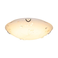 Maryland Ceiling Lamp 1xLED Integrated 1650lm 2700K 18W Chrome Metal/White-Transparent Glass 4374112