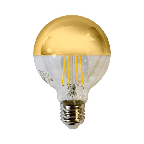 LED Filament bulb 5.5W E27 G80 sphere GOLD warm color EKZF7810