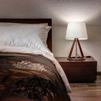 Konan Table Lamp 1xE27 Max.25W Walnut/Black/White 6511976