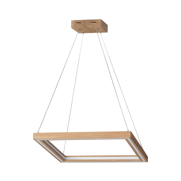 Legno Pendant Lamp ''In&Out'' 2xLED 24V Integrated 5320lm 3000K 57W Oiled Oak/Transparent PVC Cable