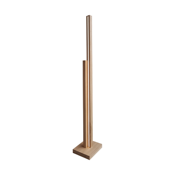 Soho Floor Lamp 2xLED 24V Int. 37.5W Oiled Oak with Touch Dimmer