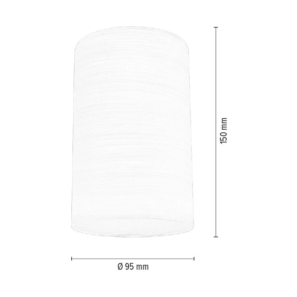 Klosz lamp BOSCO E27 Białe Szkło struktura G0762