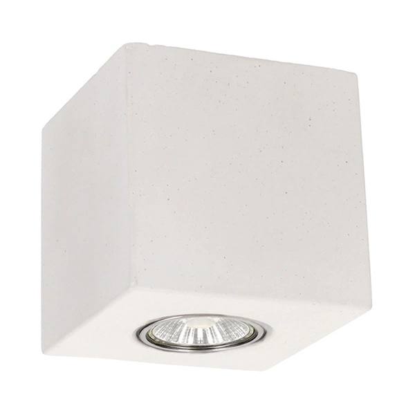 Concretedream Square Ceiling Lamp Incl.1xLED GU10 5W Concrete White 2576137