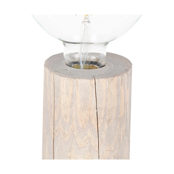 Trabo Table Lamp 1xE27 Max.25W Stained Pine Gray/Black PVC Cable 76910157