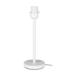 Podstawa lampy stołowej 1xE27 maks. 60W biały metal/czarny kabel PVC