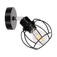 Phiphi Wall Lamp 1xE27 Max.60W Black Metal/Chrome Metal 2614104