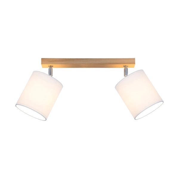 Aprillia Ceiling Lamp 2xE27 Max.25W Oiled Oak/White 56744274