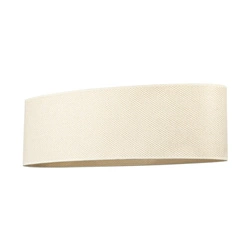 Lampshade Oval 2xE27 H30 Cream With Silver Thread L800/W300 H240 A1556