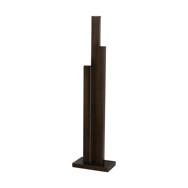 Manhattan Floor Lamp 3xLED 24V Integrated 5600lm 3000K 60W Walnut Beech Wood/Black Fabric Cable with Touch Dimmer 6481976