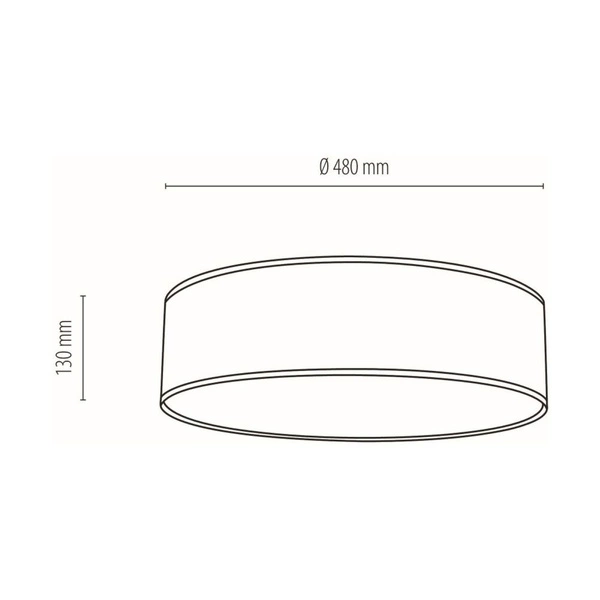 Lampa Sufitowa Hoja 4xE27 Max.25W Biały Metal/Wielokolorowa Tapeta 4874802