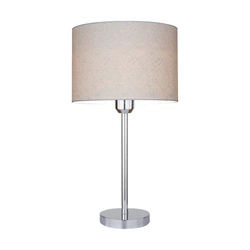 Leila Table Lamp 1xE27 Max.60W Chrome Metal/Transparent PVC Cable/Multicolor Paper+PCV Shade with Paisley pattern 7653028