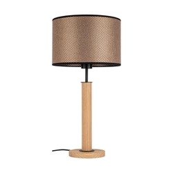 Benita Black Table Lamp 1xE27 Max.40W Oiled Oak/Black/Brown-Black-Gold 7017400811552