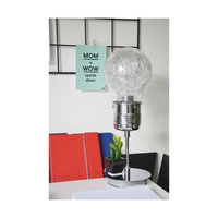 Bulb Table Lamp 1xE27 Max.60W Chrome Metal/Transparent Glass 2830128
