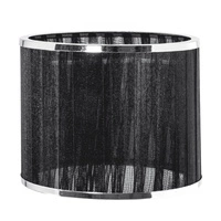 Lampa Wisząca Anina 3xE14 Max.25W Czarny Metal/Przezroczysty Kabel PCV/Czarno-Chromowy Klosz 17931304