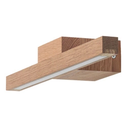 Aqua Viva Bathroom Wall Lamp Incl. 1xLed 6W Oiled Oak IP44 8952174