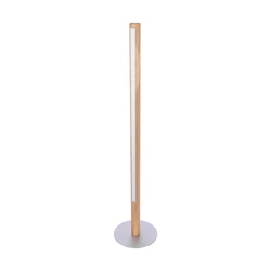 Conor Floor Lamp 1xLED 24V Int. 32W, Matt Nickel/Oiled Oak with Touch dimmer 6017401000000