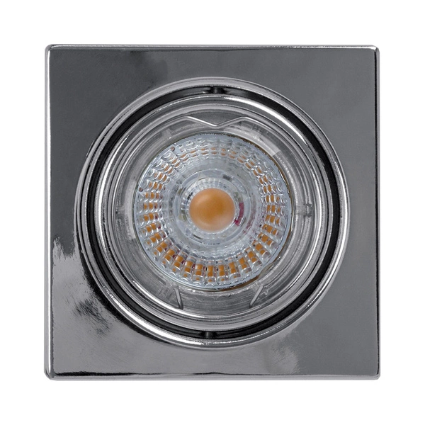 Ledsdream Square Ceiling Lamp Incl.1xLED GU10 5W Chrome 2605128