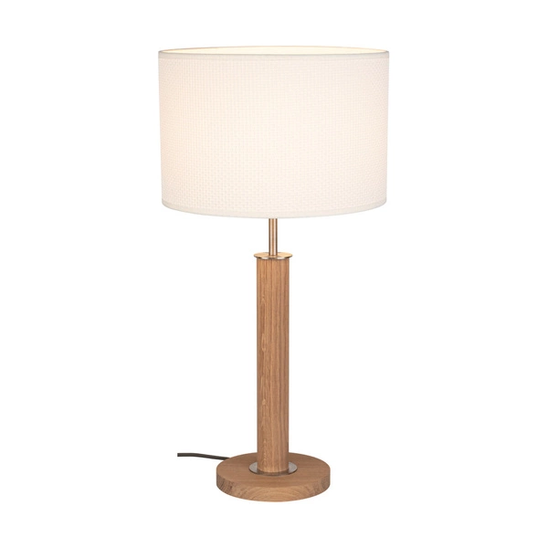 Benita Lampa Stołowa 1xE27 Max. 60W Dąb Olejowany/Nikiel Matt/Biały 7017400611547