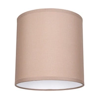 Lampshade Cylinder E27 H25 Brown Fabric A1252