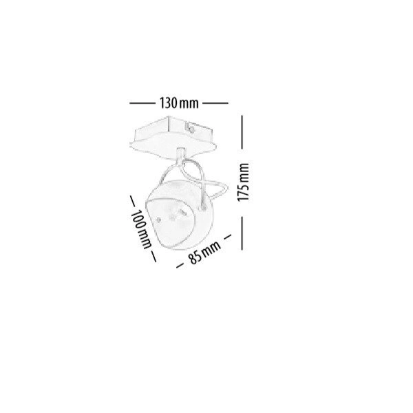 Kana Wall Lamp 1xG9 Max.28W Black Metal/Gold Metal 2722104