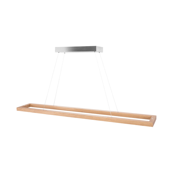 Legno Pendant Lamp 3xLED 24V 80W Int. Matt Nickel/Oiled Oak with Touch Dimmer/Rollizug