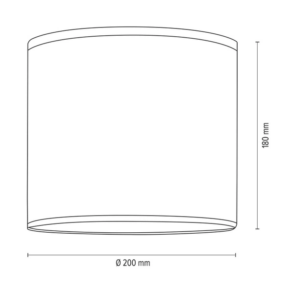 Lampshade Cylinder E27 H20 Gray-White Fabric with stars pattern A1324