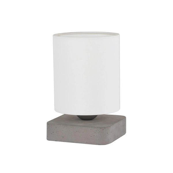 Gentle Table Lamp 1xE27 Max.25W Gray Concrete/Black Fabric Shade/White Fabric Shade 7411936