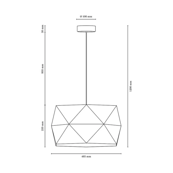 Lampa wisząca Finja 1xE27 maks. 60W Dąb olejowany/Antracytowy kabel z tkaniny/Klosz z brązowej tkaniny 1843174