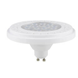 ES111 GU10 white LED light bulb 9W 3000K plastic