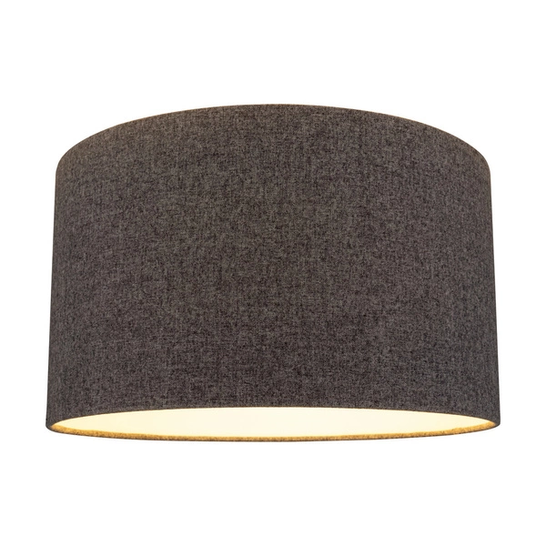 Lampshade Cylinder E27 H30 Gray Cotton Fabric A0324