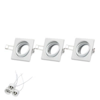 Cristaldream Zestaw Downlightów 3xGU10 Max.50W Biały Metal 23050302