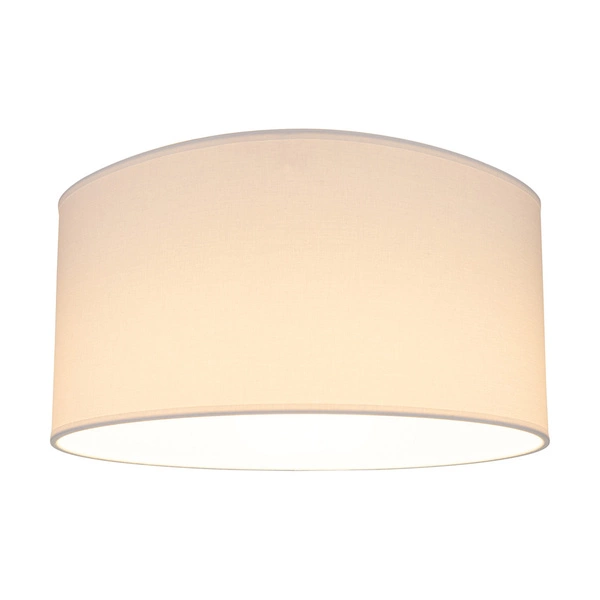 Lampshade Cylinder E27 H30 White Fabric A0624