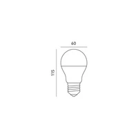 Żarówka SMART LED E27 GS 8,5W RGB + W WiFi | biały