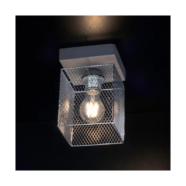 Gittan Wall Lamp 1xE27 Max.60W Gray Concrete/Chrome Metal 8172136