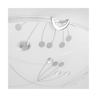 Maryland Ceiling Lamp Incl. 1xLED Integrated 2600lm 2700K 30W Chrome Metal/White-Transparent Glass 4375112