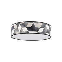 Espacio Ceiling Lamp 4xE27 Max.25W White Metal/Multicolor Wallpaper 4884802