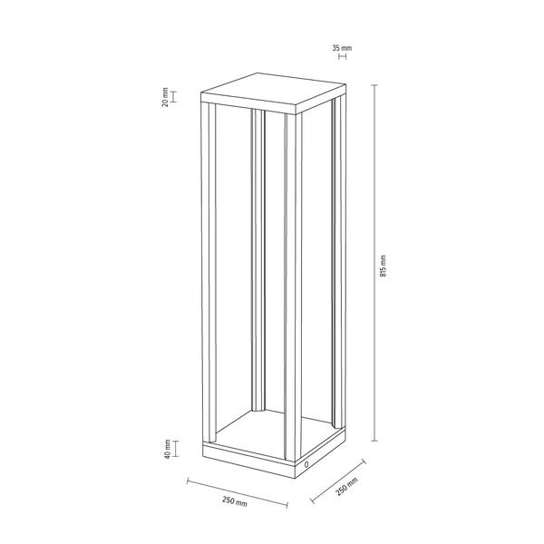 Tavoli Table 1xLED 24V Integrated, 45W Oiled Oak/Black/Touch Dimmer 8873974