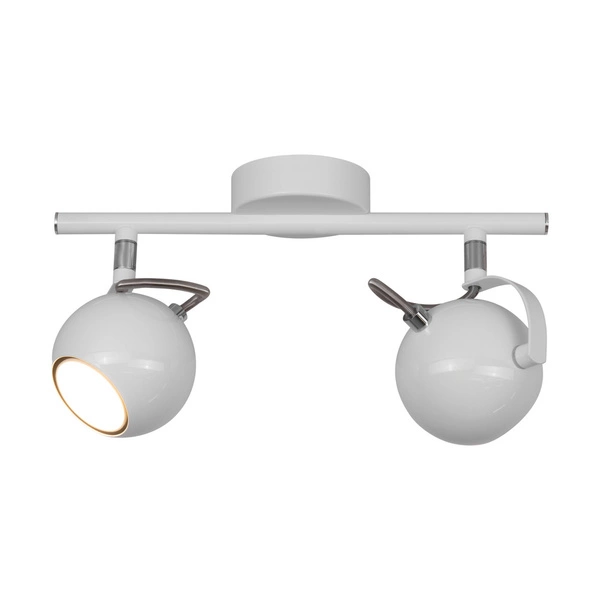 Lea Ceiling Lamp 2xGU10 Max.50W Chrome Metal/White Metal 5019202