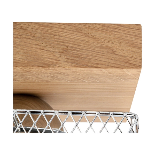 Lampa sufitowa Norman Wood 2xE27 Max.25W Dąb olejowany/Chromowany metal 8175274