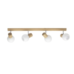 Karin Ceiling Lamp 4xE14 Max.40W Oiled Oak/White 2231474