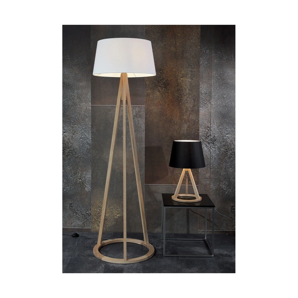 Konan Lampa Stołowa 1xE27 Max,25W Dąb Olejowany/Antracyt/Czarny 6515174