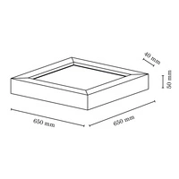 Vivica Square Ceiling Lamp 1xLED Integrated 45W Oiled Oak/White 2086074