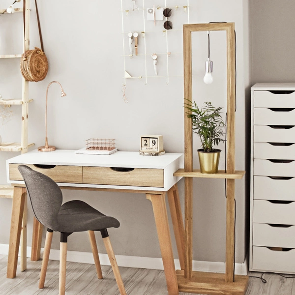 Monopod Floor Lamp 1xE27 Max.15W Oiled Oak/Anthracite 6460174