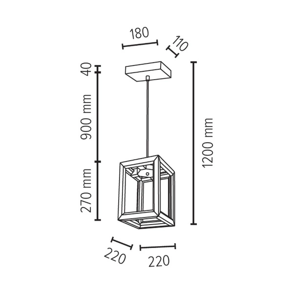 Kago LED Pendant Lamp 1xLED Samsung 24V Integrated 1960lm 3000K 21W Oiled Oak/Transparent PVC Cable 6151074