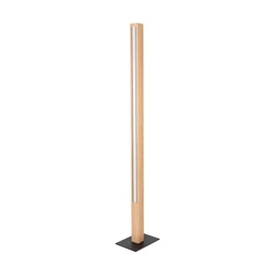 Leon Floor Lamp 1xLED 24V Int. 32W Black/Oiled Oak with Touch Dimmer 6017401600000